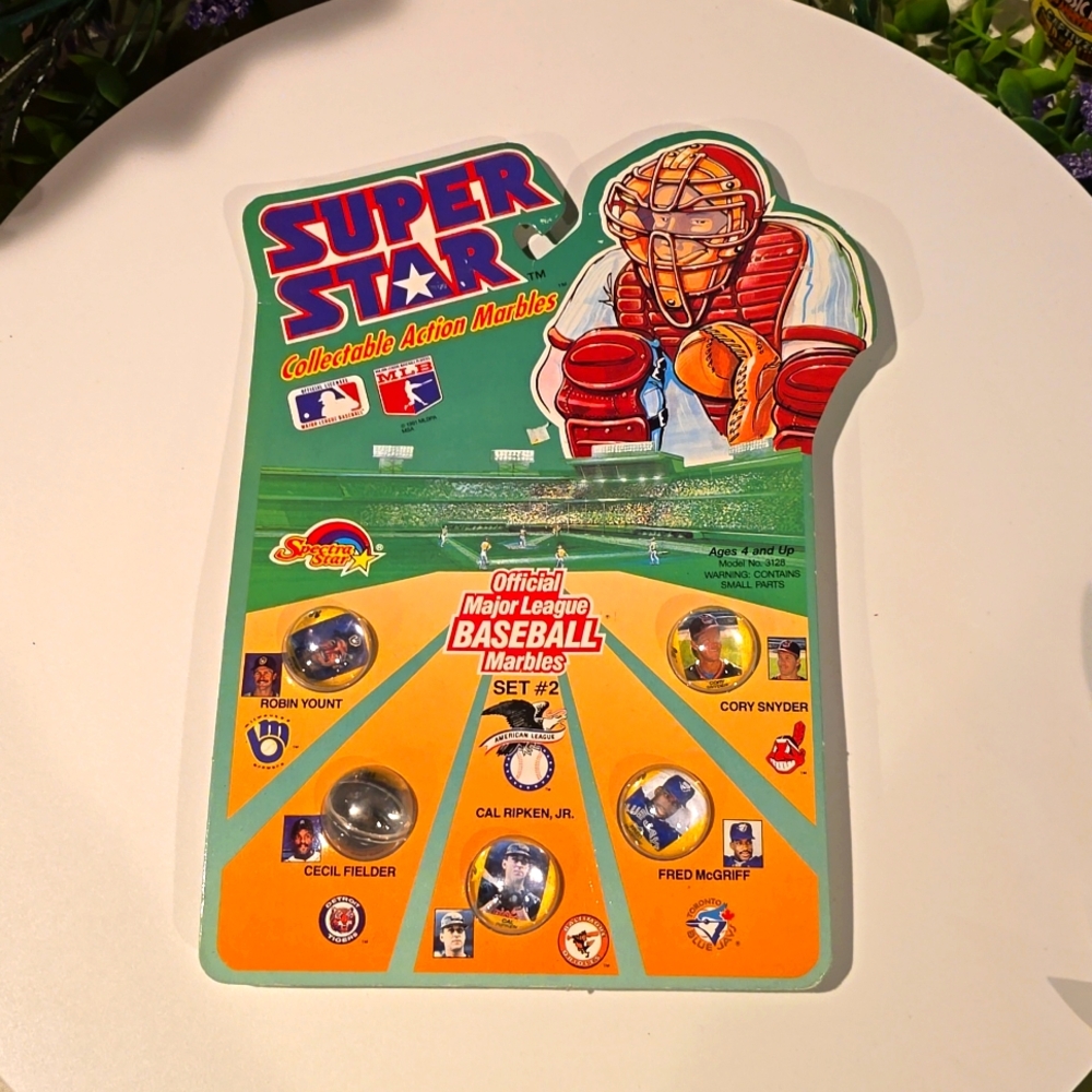 1990 Super Star Collectible Action Marbles Official MLB Baseball Set #2